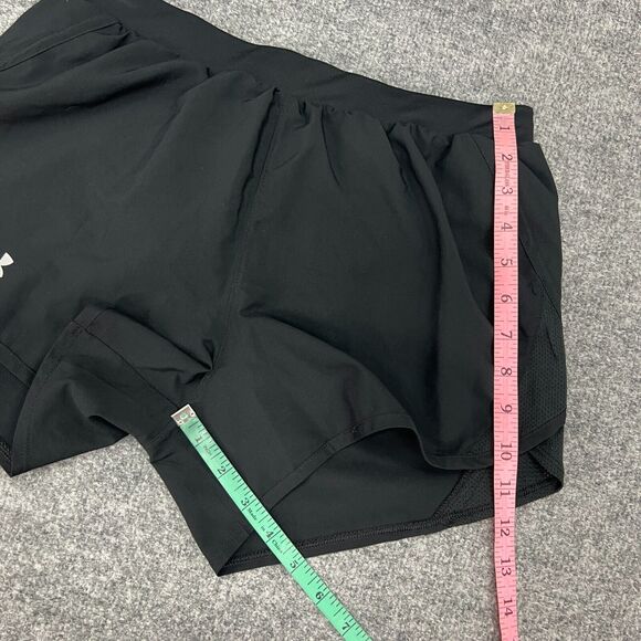 Under Armour Short Womens S Small Black Fly By Running Loose HeatGear Inner Line - Picture 7 of 14